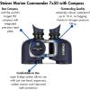 imageSteiner Optics Marine Commander 7x50 Professional Waterproof Binoculars German Quality Crystal Clear ImagesWith Compass